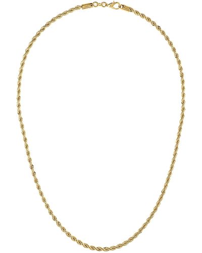 Olivia Le Grande Venice 18k Filled Rope Necklace - Metallic