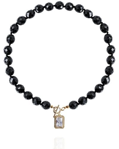Saule Label Leni Necklace In Noir - Black