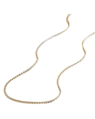 Posh Totty Designs Sterling Box Chain Necklace - White
