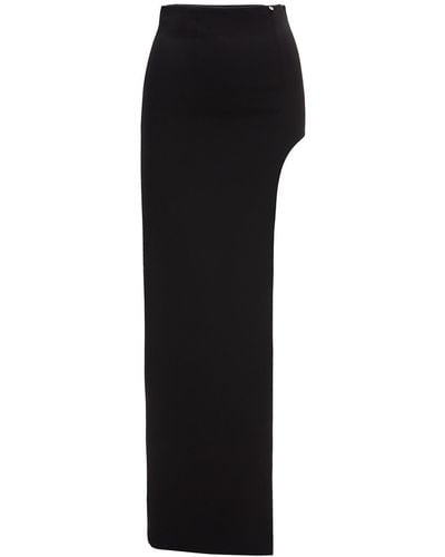 Nissa High Waisted Maxi Skirt - Black