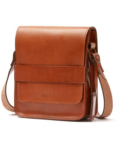 THE DUST COMPANY Leather Messenger Camden Collection - Brown