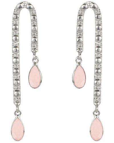 Charlotte's Web Jewellery Maharani Love Silver Drop Earrings - Metallic