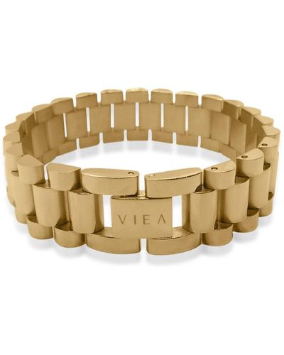 VIEA Zeus Classic Link Watchband - Metallic