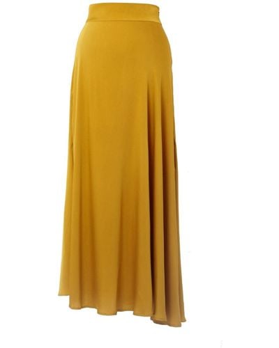 Lily Phellera Hexa Satin Skirt - Yellow