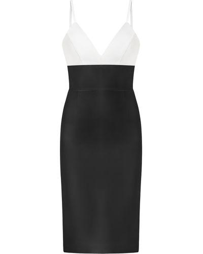 Tia Dorraine Bold Simplicity Midi Dress - Black