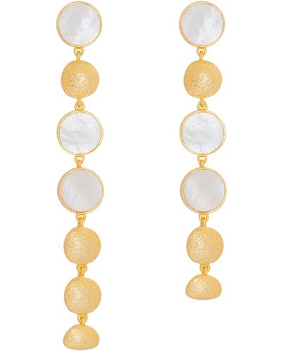 Lavani Jewels Lunaris Earrings - White