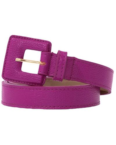 BeltBe Mini Square Narrow Belt - Purple