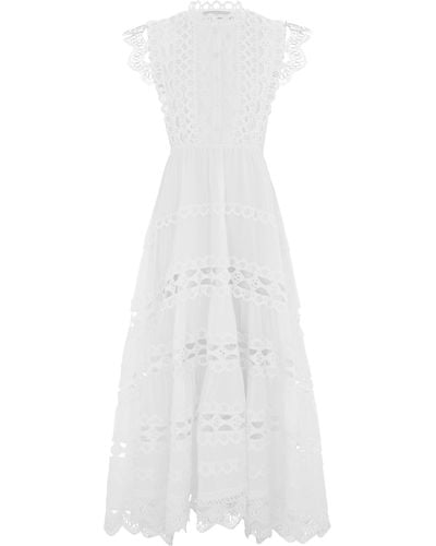 Hortons England The Riviera Maxi Dress - White