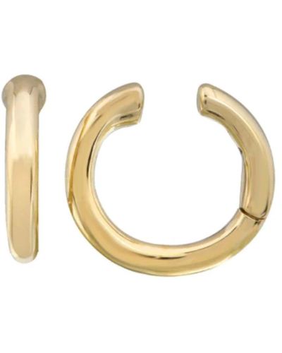 770 Fine Jewelry Solid Ear Cuff Earrings Piercing-free - Metallic