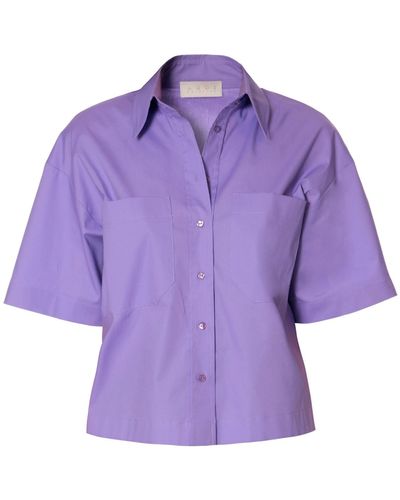 AGGI Lotta Lavender Light Short Sleeve Shirt - Purple