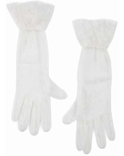 Azima Musayeva Leila Gloves - White