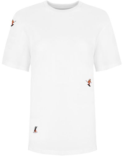 INGMARSON Skiers Embroidered T-shirt - White