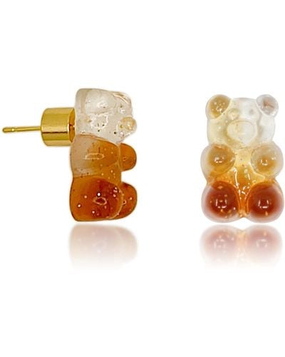 Ninemoo Coke Bear Earrings - Metallic