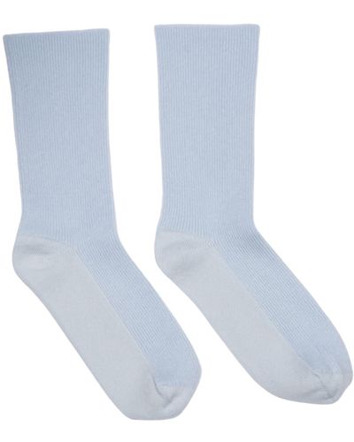 Loop Cashmere Cashmere Sock In Whisper - Blue