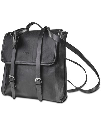 THE DUST COMPANY Leather Backpack Arizona Soft - Black