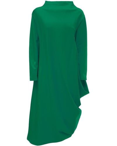 Julia Allert Asymmetrical Jersey Dress - Green
