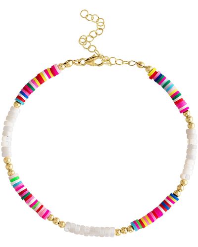 Olivia Le Rio Rainbow Anklet - Red