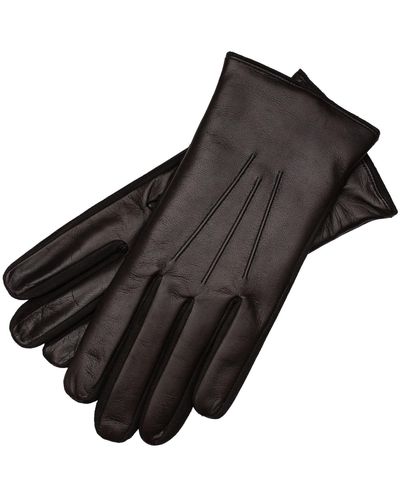 1861 Glove Manufactory Sassari Nappa Leather Gloves In Dark - Black