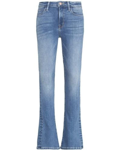 NOEND Cora Mid Rise Skinny Boot Jeans In Auburn - Blue