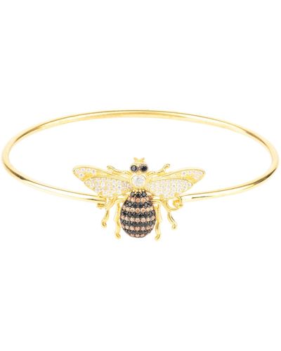 LÁTELITA London Honey Bee Bangle Bracelet Gold - Metallic