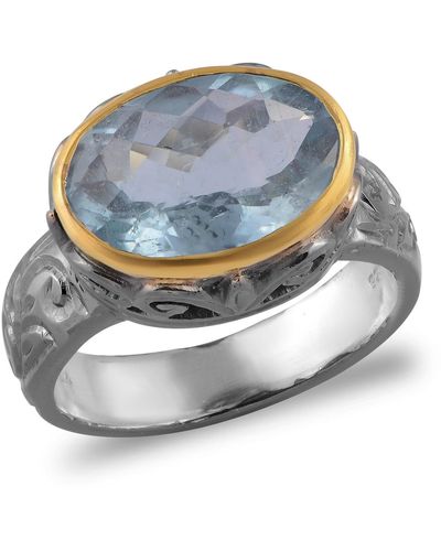 Emma Chapman Jewels Sky Aquamarine Ring - Blue