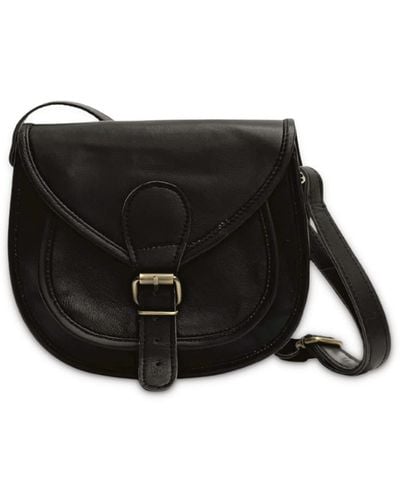 VIDA VIDA Leather Saddle Bag - Black