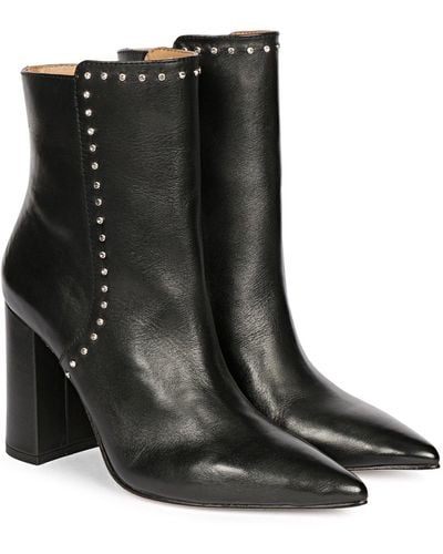 Saint G. Fia Studs Embellished Ankle Boots - Black