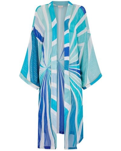 Nooki Design Charlie Kimono In - Blue
