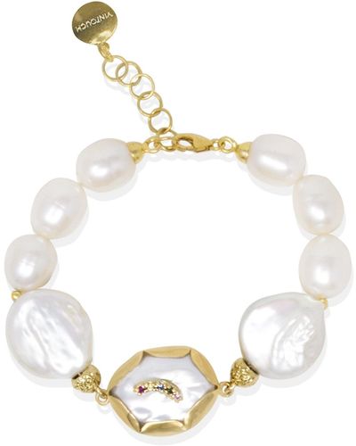 Vintouch Italy Over The Rainbow Pearl Bracelet - Multicolor