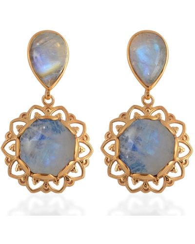 Emma Chapman Jewels Amli Moonstone Earrings - White