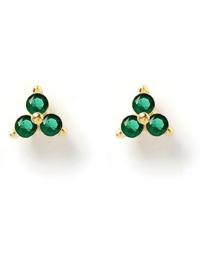 ARMS OF EVE Cassia Stud Earrings - Green