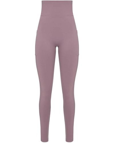 Balletto Athleisure Couture High Waisted Tech Bio Attivo legging With Pockets Lavanda - Purple