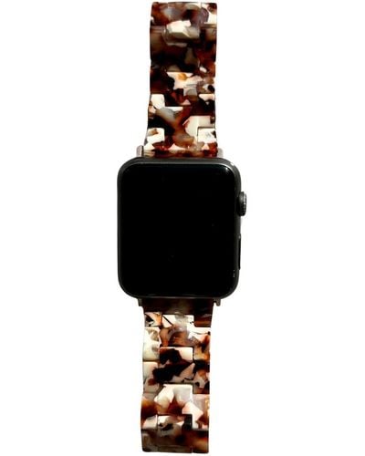 CLOSET REHAB Apple Watch Band In Burnt Umber - Black