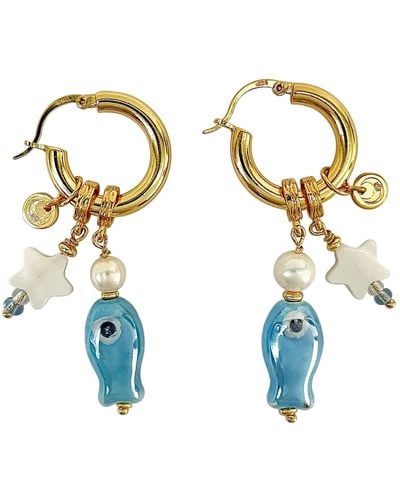 Ninemoo Aquatic Companions Earrings - Blue