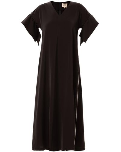 Julia Allert A-line Long Dress - Black