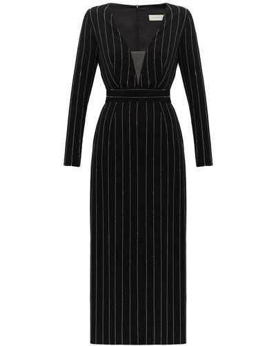UNDRESS Meera Rhinestone Fabric Cocktail Dress - Black
