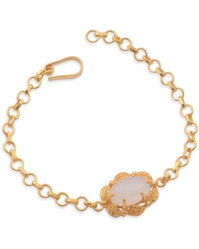 Emma Chapman Jewels Tashi Moonstone Bracelet - White