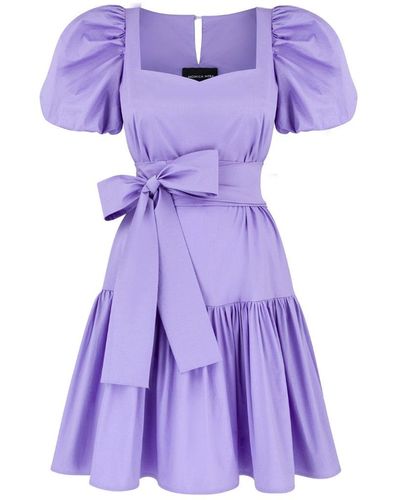 Monica Nera Jasmine Mini Dress - Purple