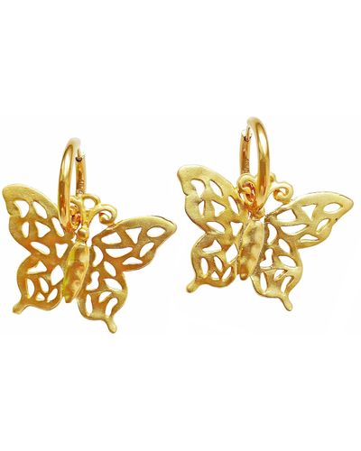 Smilla Brav Earrings The Magic Butterfly - Metallic