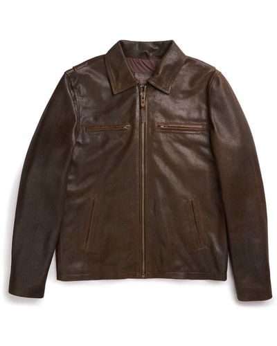 Lastwolf Rainier Moto Leather Jacket - Brown