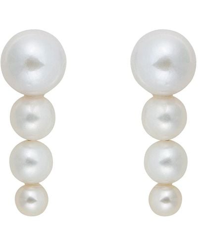 Ora Pearls Pluvia Pearl Earrings - White