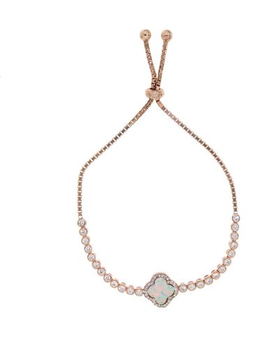 Cosanuova Opal Clover Bracelet Rose Tone - Metallic