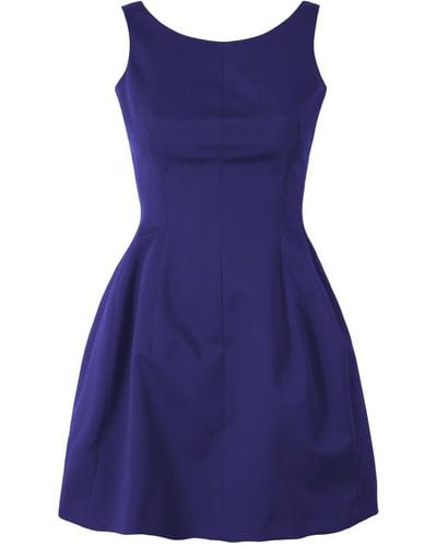VIKIGLOW Jeanne Cobalt A Line Sleeveless Dress - Blue