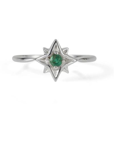 Charlotte's Web Jewellery Guiding North Star Ring - Green