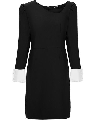 Seragyi auggie Seasonless Extra Fine Merino Wool Dress - Black