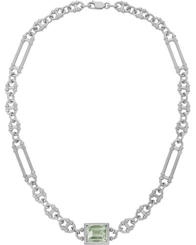 Zoe & Morgan Gaia Necklace Silver - Metallic