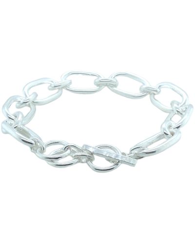 GEM BAZAAR Double Link Chain Bracelet - Blue