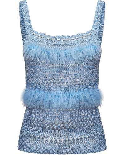 Andreeva Handmade Knit Top - Blue