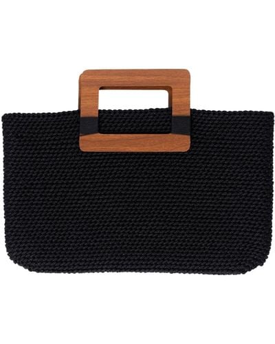 N'Onat Symi Crochet Bag In - Black