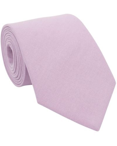 LE COLONEL Heather Classic Tie - Purple